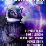 The astronaut on the cover is the main character in my story, Murder on the Hohmann. 